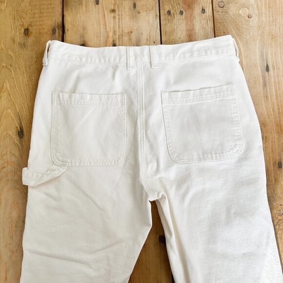 Pacsun Colour Range Carpenter Jeans Pants White M Waist 36 Recycled - Picture 8 of 11